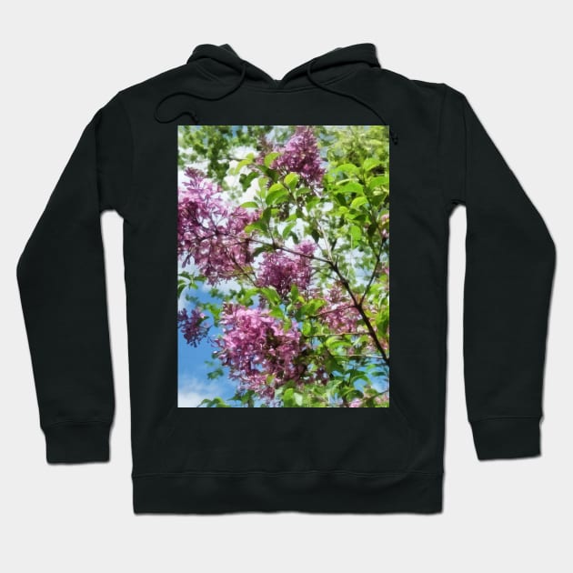 Lilacs and Clouds Hoodie by SusanSavad